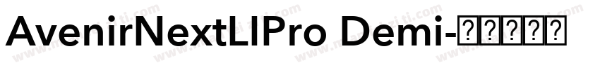AvenirNextLIPro Demi字体转换